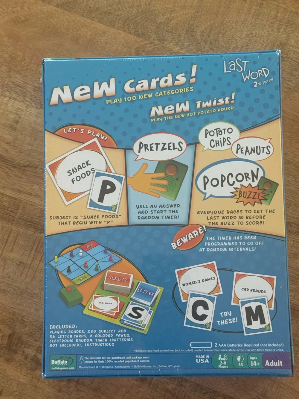 NEW SEALED Last Word 2nd Edition Party Board Games Adult 14+ family game night